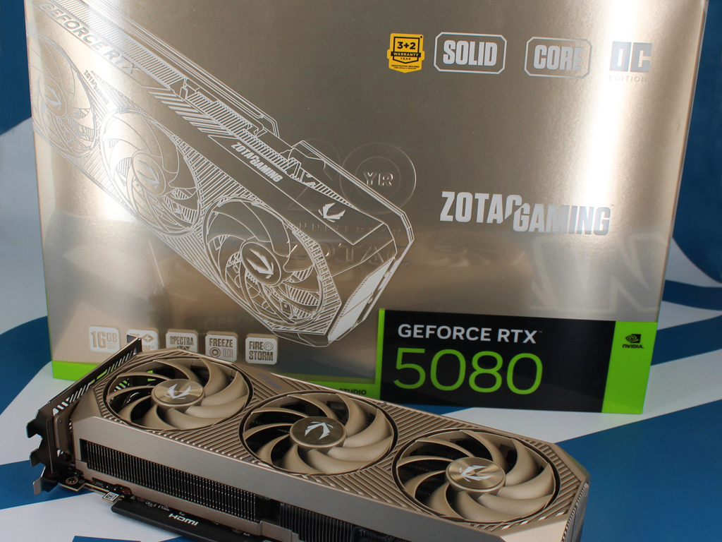 ZOTAC RTX 5080 SOLID CORE OC 20th Anniversary Edition.
